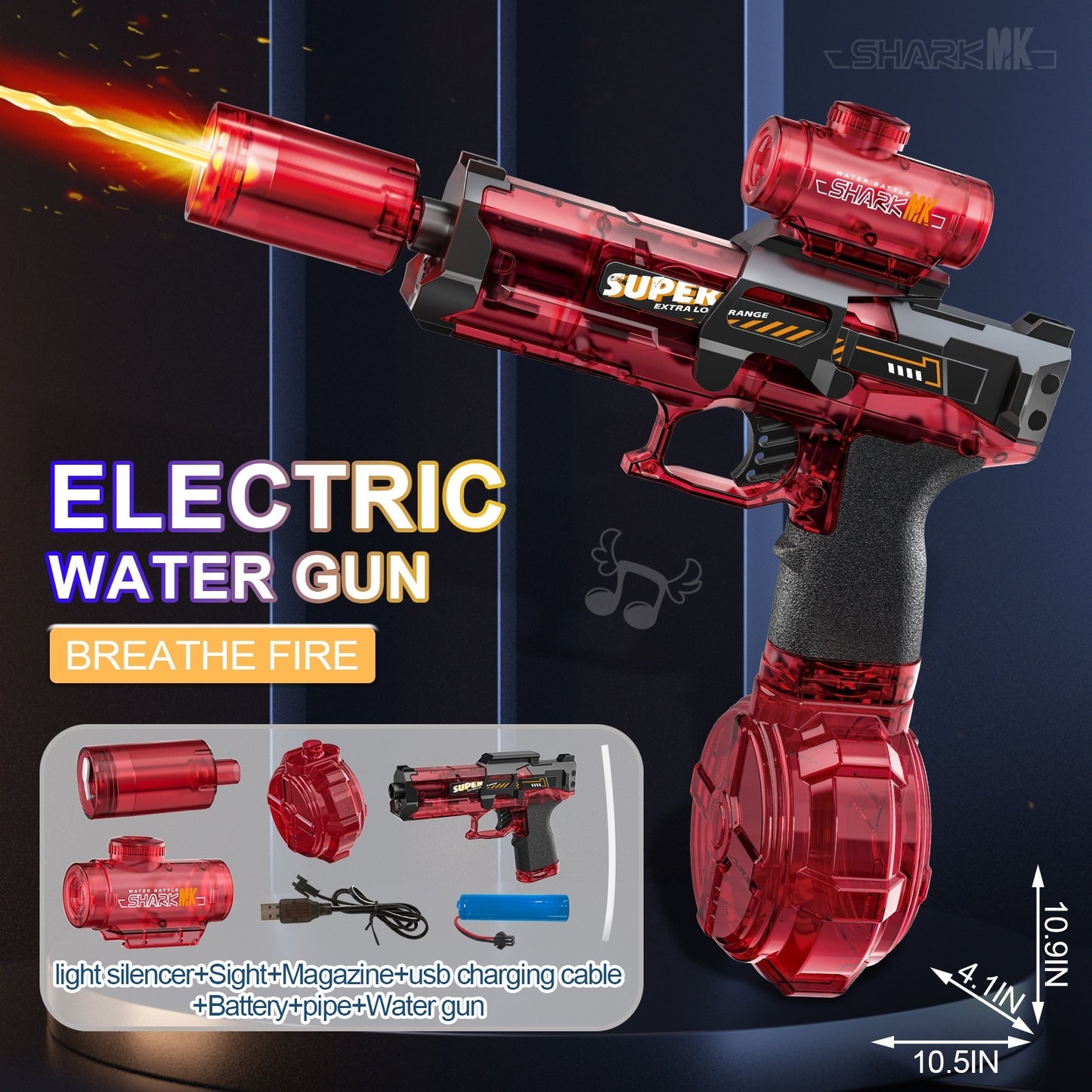 Water Blaster Gun With LED Lights
