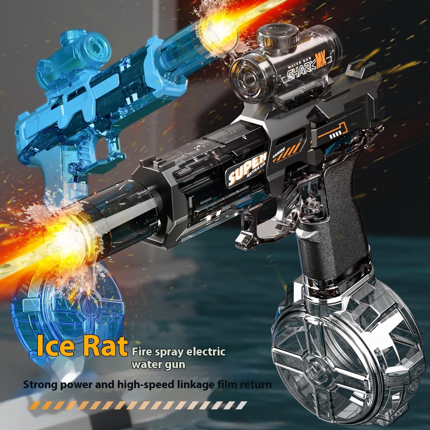 Water Blaster Gun With LED Lights